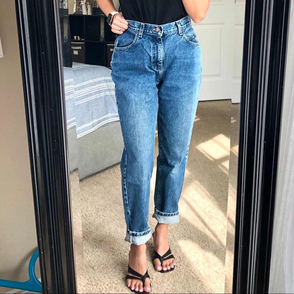 Vintage LEE High Waisted Mom Jeans Made in USA 27